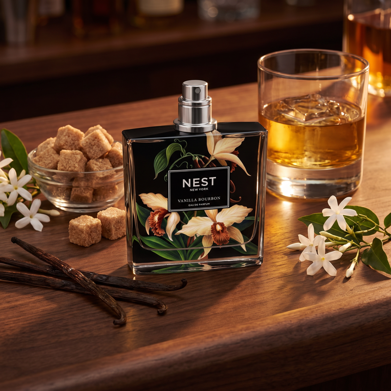 NEST New York Vanilla Bourbon – tuoksunäyte – tekoälyllä luotu havainnekuva