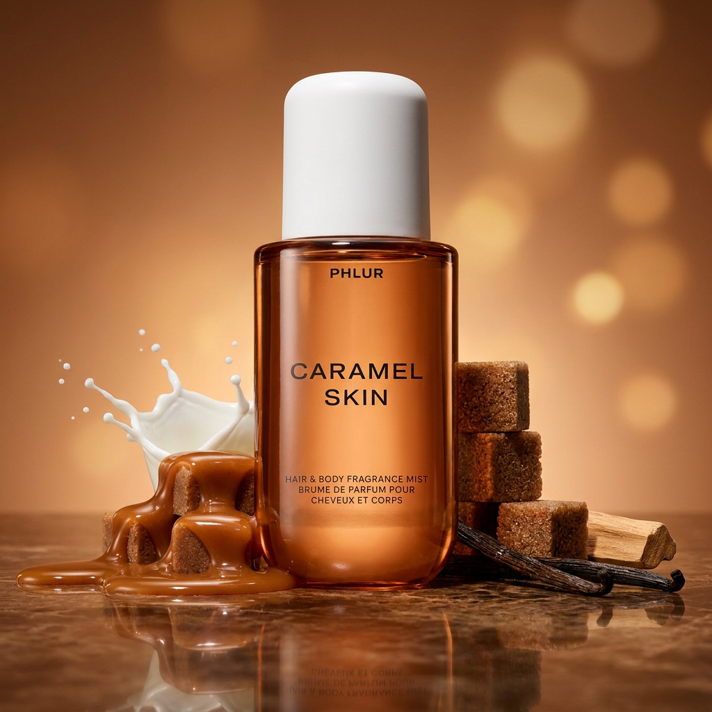 Phlur Caramel Skin Body Mist – tekoälyllä luotu havainnekuva – tekoälyllä luotu havainnekuva