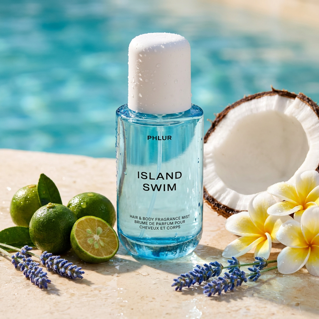 Phlur Island Swim Body Mist – tekoälyllä luotu havainnekuva – tekoälyllä luotu havainnekuva
